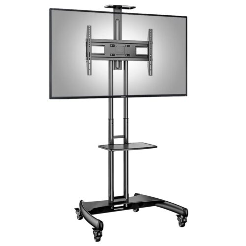 Suporte Pedestal TV 32 a 86 com Rodízios AVA1600-60-1P NB