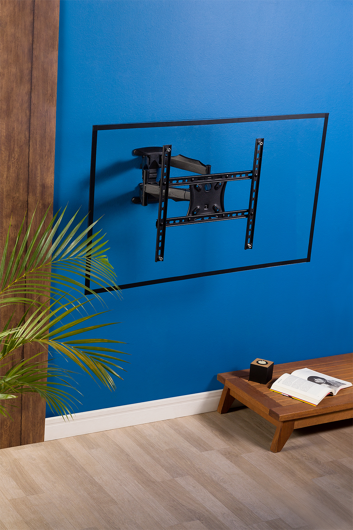 SUPORTE TRIARTICULADO C/ INCLINACAO P/ TV – 32″ A 75″ – PRETO - Imagem 4